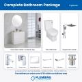 Complete Bathroom Package - Vanity, Toilet Suite, Twin Shower, Tapware & Accessories (9 Pieces)