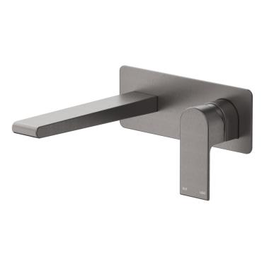 Beki Wall Spout Combo Single Plate - Gun Metal Grey