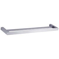 Elegant Double Towel Rail - Chrome
