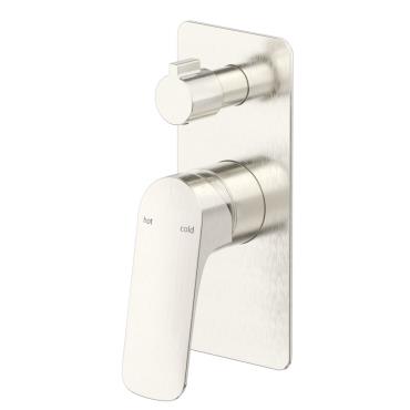 Kaza Shower Mixer Diverter - 1P - Brushed Nickel