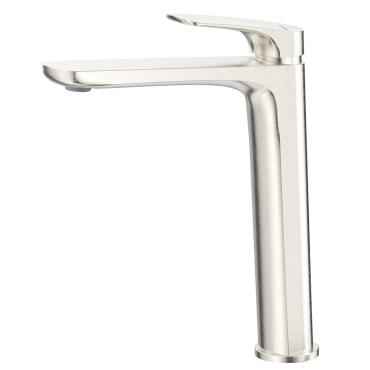 Kaza Tall Basin Mixer - Brushed Nickel
