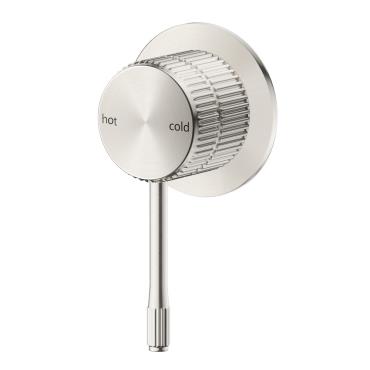 Mica Fluted Shower Mixer - Brushed Nickel