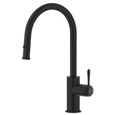 Mica Heritage Pull-Out Sink Mixer - Black