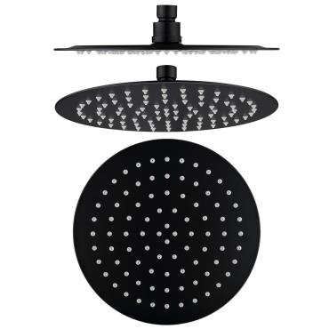 Mica Shower Head 250mm - Black