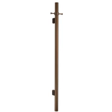 Mica Vertical Heated Towel Rail - Dusk Bronze