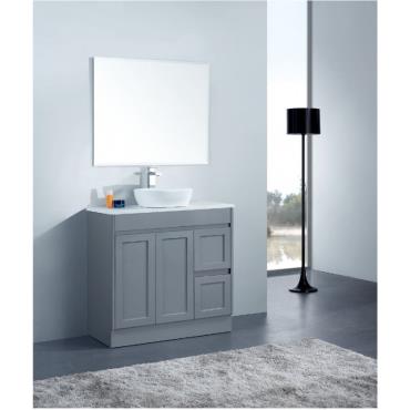 Quinn Floor Vanity - Black (Matt)