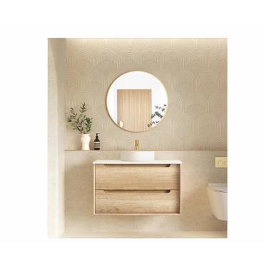 Byron Wall Hung Vanity Range - Natural Oak