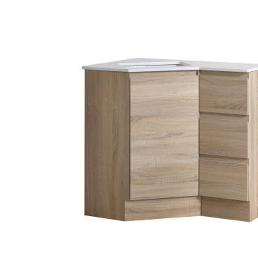 Corner Vanitiy - Natural Timber