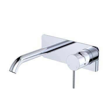 Kaya Wall Basin/Bath Mixer Set 1 Plate - Brushed Copper