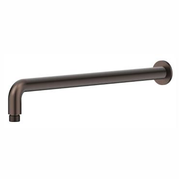 Mica Wall Shower Arm - 450mm - Curved - Dusk Bronze