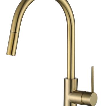 Pull out Sink Mixer - Brushed Gold