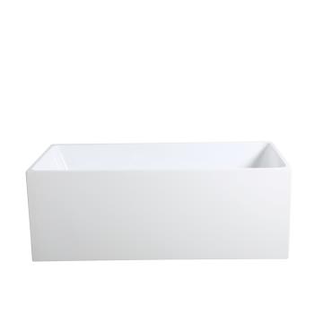 THEO Square Free Standing Bathtub - White (Gloss)