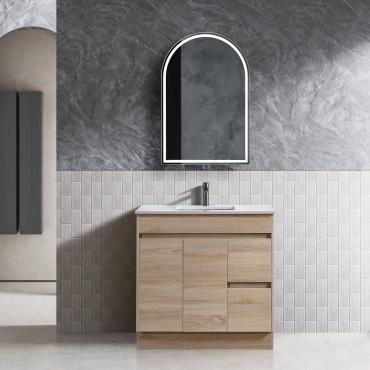 Tobi Floor Vanity - Timber