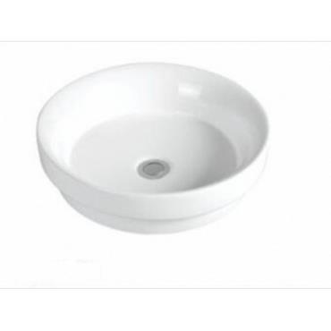Rocco Semi Inset Round Basin - White (Gloss)