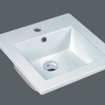 Square Drop In Basin - White (Gloss)