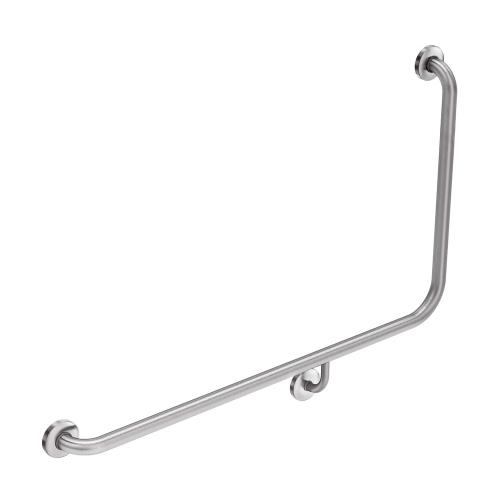 ACCESSORIES - 90° Accessible Care Grab Rail - Stainless Steel, Left Hand