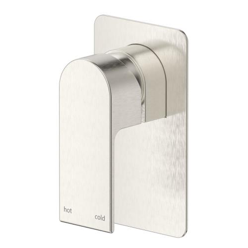 TAPWARE - Beki Wall Mixer - Square Plate - Brushed Nickel