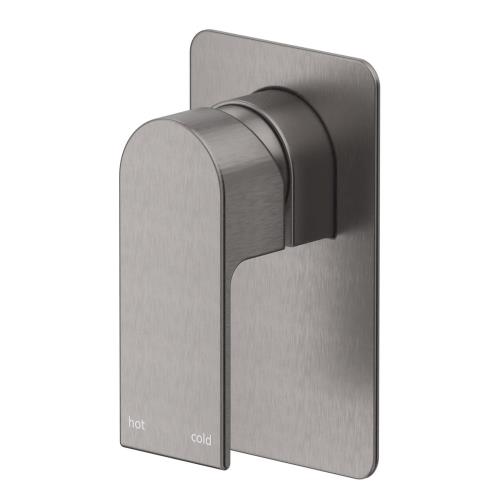 TAPWARE - Beki Wall Mixer - Square Plate - Gun Metal Grey