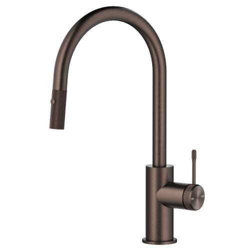 TAPWARE - Mica Fluted Pull-Out Sink Mixer - Dusk Bronze