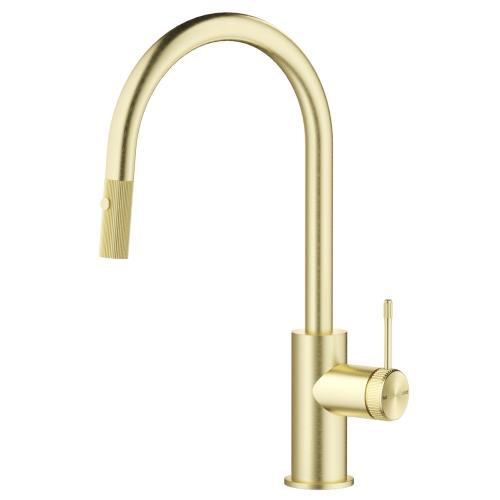 TAPWARE - Mica Fluted Pull-Out Sink Mixer - French Gold