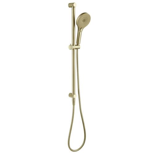 TAPWARE - Mica Fluted Shower Rail - Inbuilt Inlet - French Gold