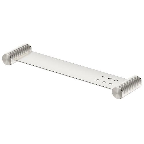 ACCESSORIES - Mica Fluted Stainless Shelf - 400mm - Brushed Nickel