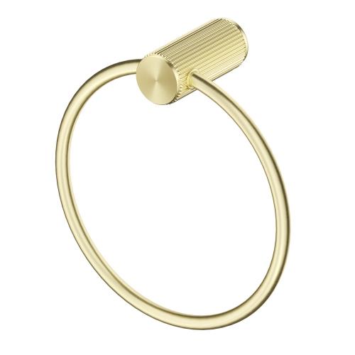ACCESSORIES - Mica Fluted Towel Ring - French Gold