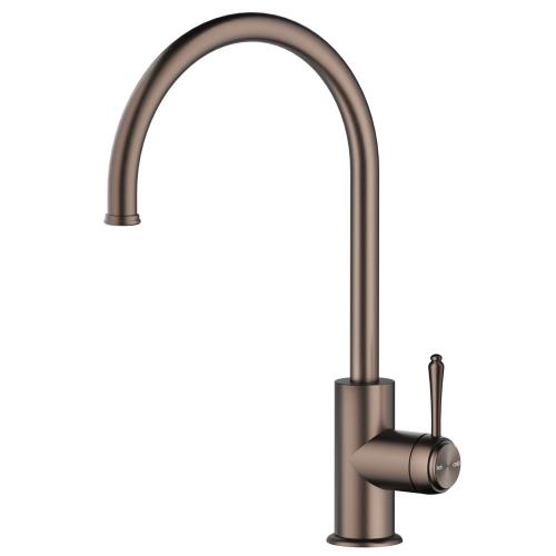 TAPWARE - Mica Heritage Gooseneck Sink Mixer - Dusk Bronze