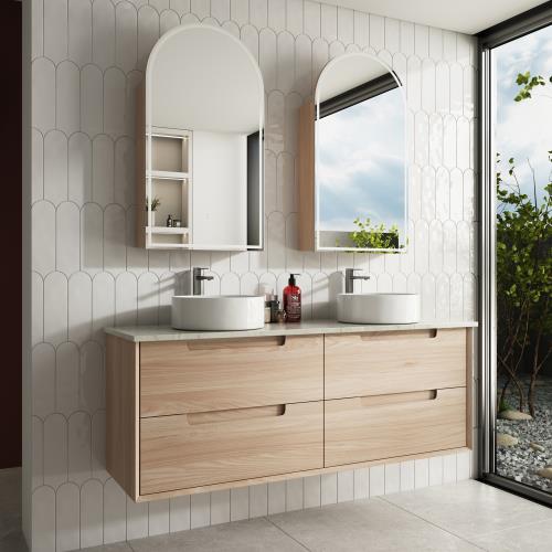 VANITIES - Ainsley Wall Hung Vanity - 1500mm(Double Bowl), 1500mm(Single Bowl)