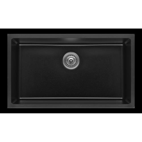 KITCHEN & LAUNDRY - BLACK Single Bowl Sink - LARGE - 