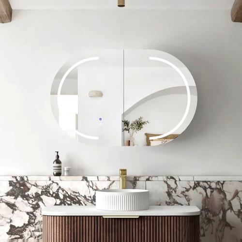 MIRRORS AND CABINETS - Bondi LED Shaving Cabinet - 900 x 600mm