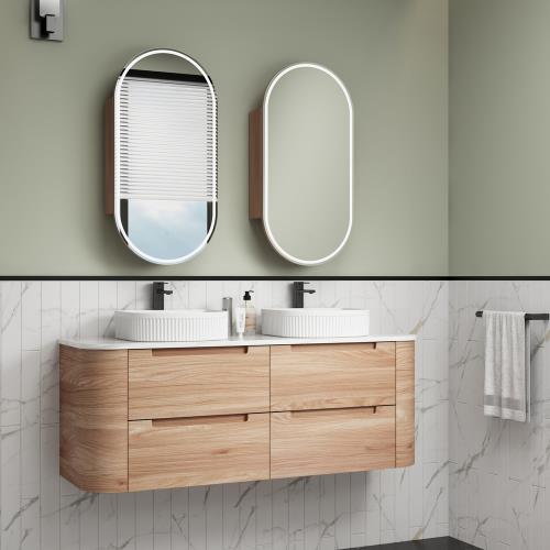 VANITIES - Briony Wall Hung Vanity - 1500mm(Double Bowl)