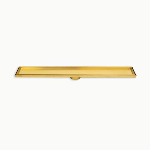  - Brushed Gold Shower Channel - Tile Insert
