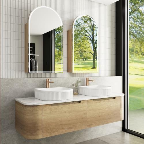 VANITIES - Carita Wall Hung Vanity - 1500mm(Double Bowl)