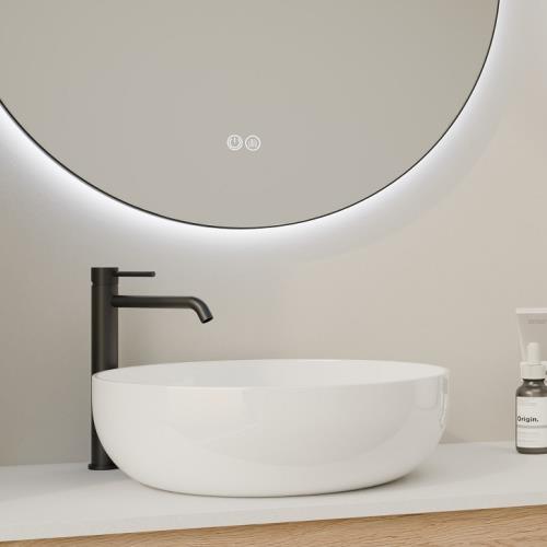 MIRRORS AND CABINETS - Circo LED Mirror - Black (Matt), Brushed Gold, Brushed Nickel, Gun Metal Grey, Standard