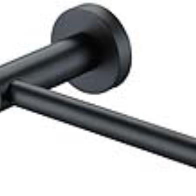 ACCESSORIES - Cosmo Black Toilet Roll Holder - 