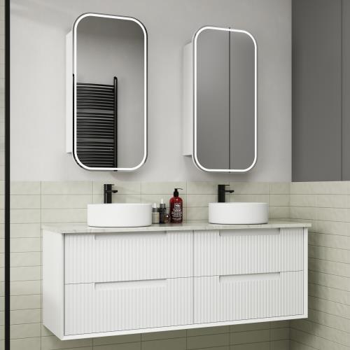 VANITIES - Flauto Wall Hung Vanity - 1500mm(Double Bowl), 1500mm(Single Bowl)