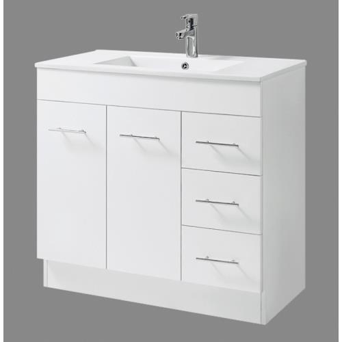 VANITIES - GALAXY Floor Vanity w/ Ceramic Top - 900mm