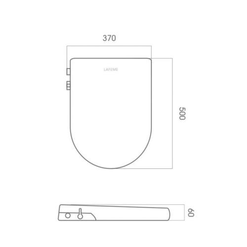 TOILETS - Lafeme Una Bidet Seat - 