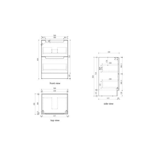 VANITIES - Lovina Floor Vanity - 600mm