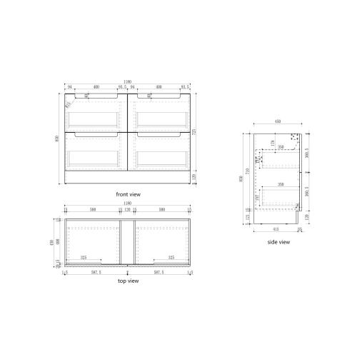 VANITIES - Lovina Floor Vanity - 1200mm