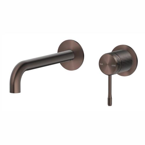 TAPWARE - Mica Fluted Wall-Spout Combo - Dusk Bronze