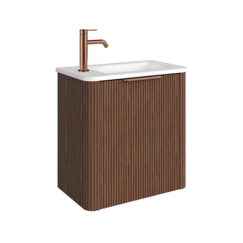  - Minka Mini Wall Hung Vanity - Walnut