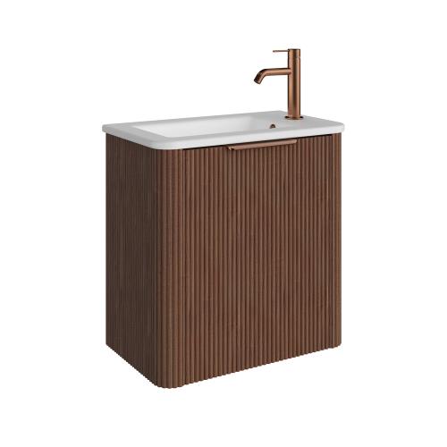  - Minka Mini Wall Hung Vanity - Walnut