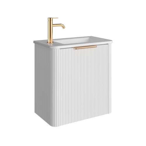  - Minka Mini Wall Hung Vanity - Satin White