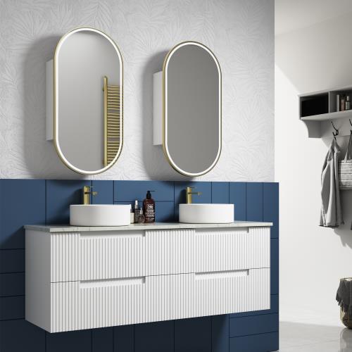 VANITIES - Neva Wall Hung Vanity - 1500mm(Double Bowl), 1500mm(Single Bowl)