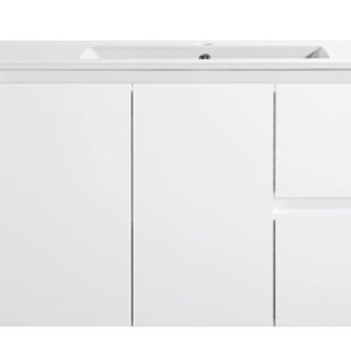 VANITIES - Orion Wall Hung Vanity - 900mm, Ceramic Top