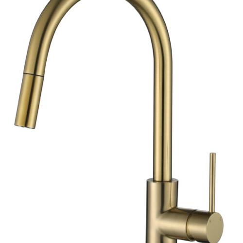 TAPWARE - Pull out Sink Mixer - Brushed Gold