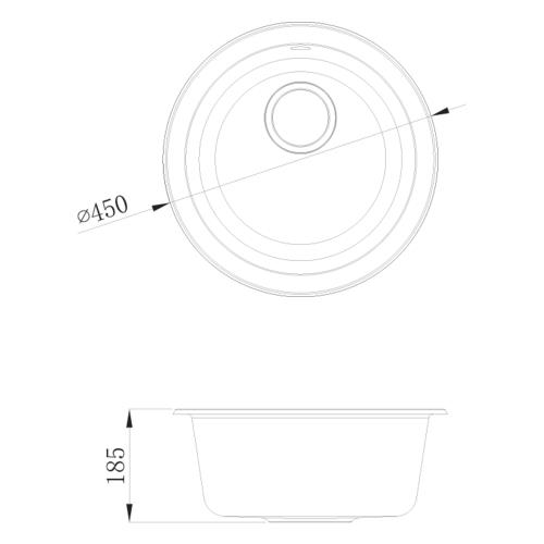 KITCHEN & LAUNDRY - Sierra Composite Round Sink - 