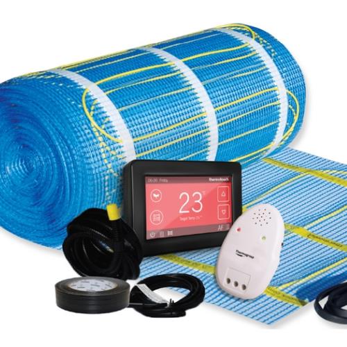UNDERTILE HEATING - Thermonet 150W/m2 Undertile Heating Kit w/ Dual Controller - 